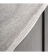 Aparador grande de madera de fresno negro con travertino gris 7