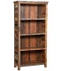 Estantería de madera maciza recuperada decapada multicolor1