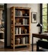Estantería de madera maciza recuperada decapada multicolor Mdmhogar