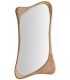 Espejo vestidor pequeño de madera maciza de teca estilo boho
