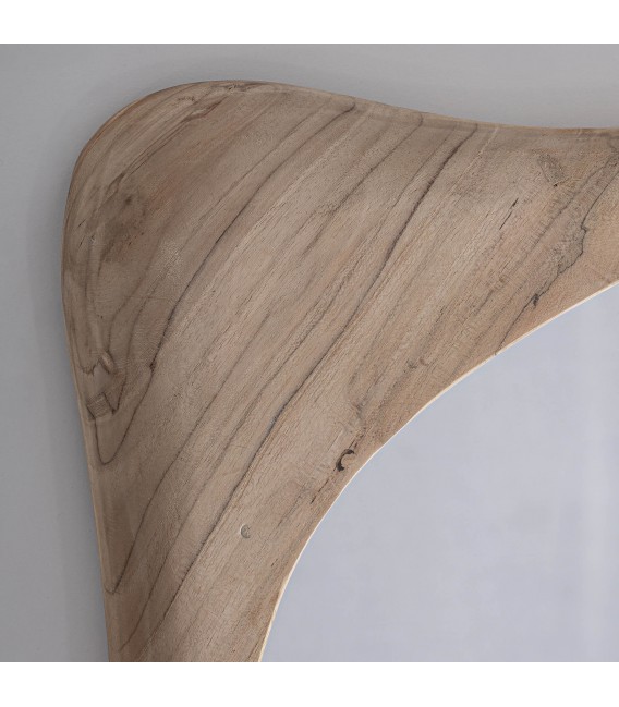 Espejo vestidor pequeño de madera maciza de teca estilo boho 2