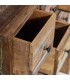 Cómoda pequeña de madera recuperada con 9 cajones decapada multicolor 3