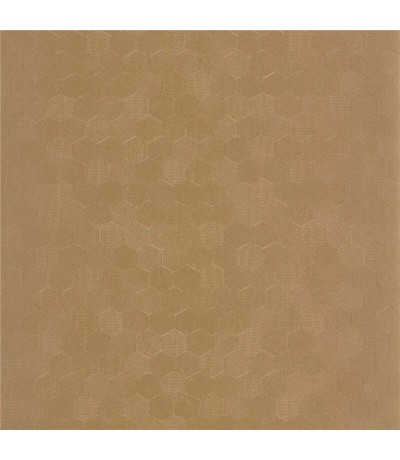 Papel pintado vinilo geométrico ocre contemporáneo metalizado1