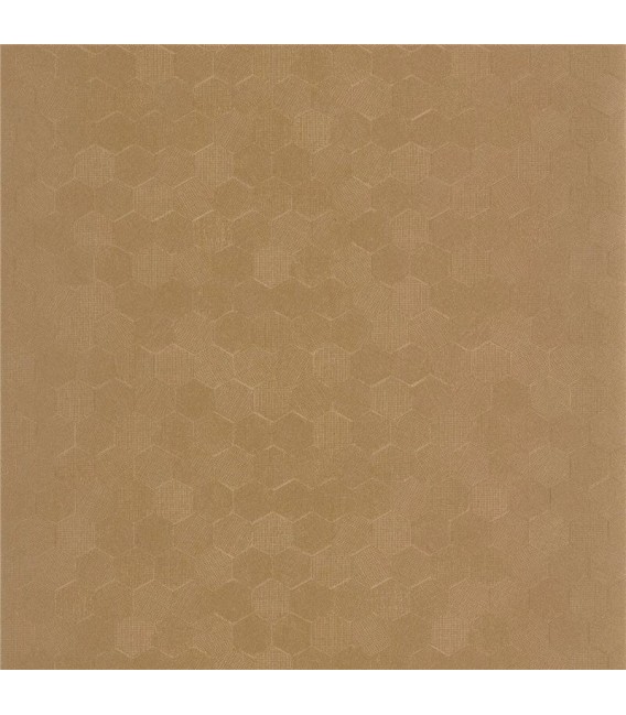 Papel pintado vinilo geométrico ocre contemporáneo metalizado1
