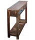 Consola entrada madera maciza decapada multicolor natural vintage 3