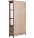 Vitrina de madera maciza de pino con dos puertas y cajones rústica 3