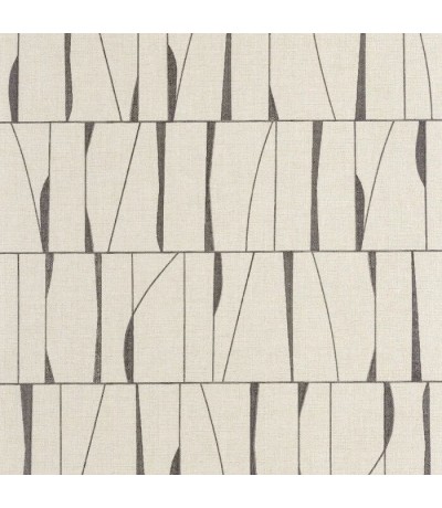 Papel pintado geométrico beige y gris estilo contemporáneo