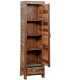 ARMARIO ALACENA PEQUEÑO 51 X 40 X 185 FLANTA MADERA MACIZA DECAPADA MULTICOLOR