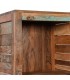 ARMARIO ALACENA PEQUEÑO 51 X 40 X 185 FLANTA MADERA MACIZA DECAPADA MULTICOLOR