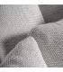 Sofá exterior 4 plazas  XXL teca reciclada y textil blanco boho 7