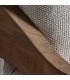 Sofá exterior 4 plazas  XXL teca reciclada y textil blanco boho 8