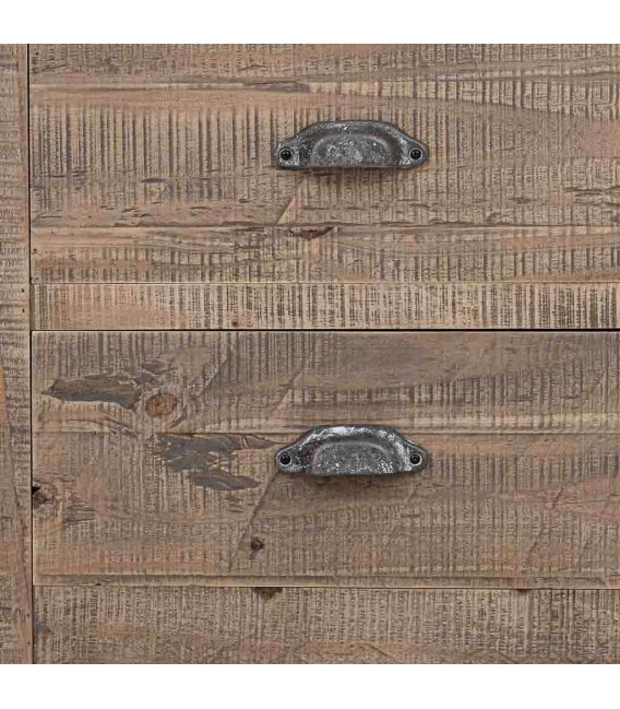 COMODA 90 X 40 X 100 ALISIO MADERA NATURAL RUSTICA