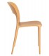 Set 2 sillas comedor apilables color ocre contract hosteleria 2