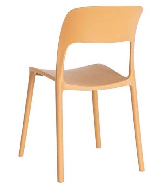 Set 2 sillas comedor apilables color ocre contract hosteleria 3