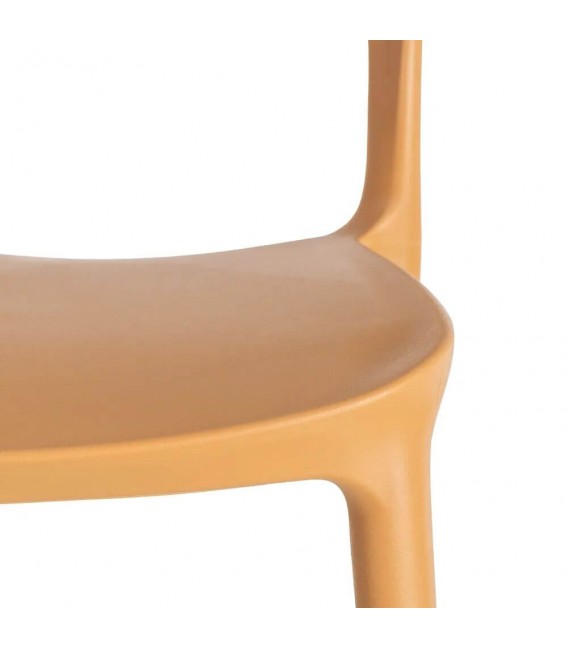 Set 2 sillas comedor apilables color ocre contract hosteleria 6