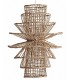 Lámpara techo XL fibras naturales trenzadas y metal estilo boho 1