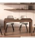Mesa comedor extensible rectangular nogal contemporánea Mdmhogar