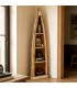 Estantería vintage madera recuperada decapada multicolor miel Mdmhogar