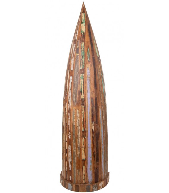 Estantería vintage madera recuperada decapada multicolor miel 3