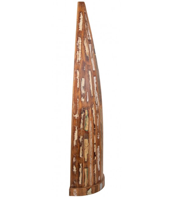 Estantería vintage madera recuperada decapada multicolor miel 4