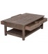 Mesa centro rectangular 4 cajones pino macizo acabado rústico 3