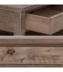 Mesa centro rectangular 4 cajones pino macizo acabado rústico 5