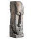 Figura decorativa alta cemento gris efecto piedra oriental