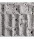 Lámpara sobremesa mármol gris pantalla blanca elegante 2