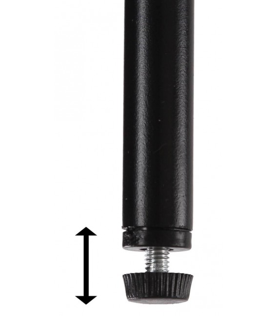 Set de 2 taburetes chenilla beige con estructura metal negro 3