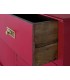 Aparador oriental madera lacada en rojo 6 cajones y puertas centrales 3