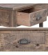 Consola madera de pino macizo con tres cajones estilo rustico 3