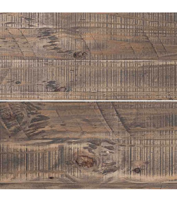 Consola madera de pino macizo con tres cajones estilo rustico 5