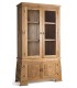 Vitrina madera maciza teca maciza tallada mano natural estilo oriental