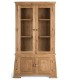 Vitrina madera maciza teca maciza tallada mano natural estilo oriental 1