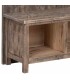 Mueble perchero con banco y almacenaje en pino macizo rústico 4