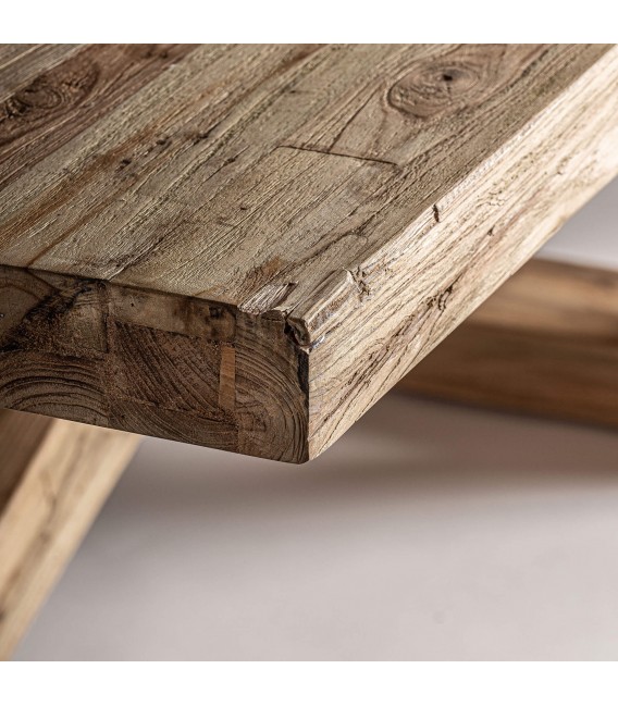 Mesa de comedor rectangular XXL  madera maciza de teca reciclada 3