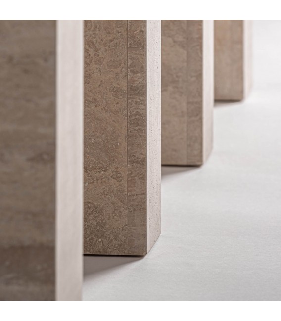 Consola grande de travertino beige natural estilo contemporáneo 3