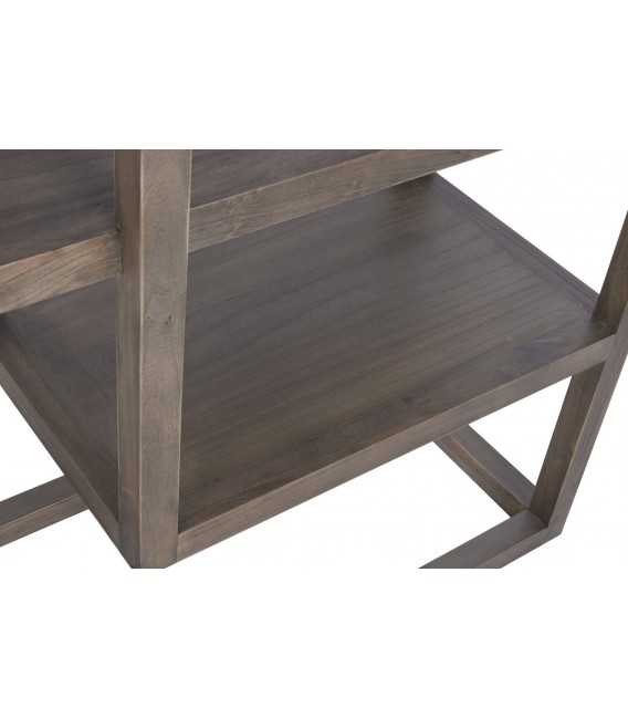 Estantería abierta de madera maciza de olmo estilo boho 4