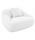 Sillón grande blanco con cojín auxiliar estilo moderno chill out