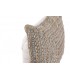 Set 2 cojines rectangulares boho en yute y lana natural 2