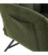 Sillón mecedora de lactancia verde estilo nórdico bouclé 3
