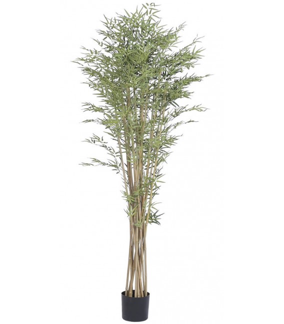 Planta artificial de bambú alta con maceta para interior