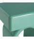 Mesita noche moderna lacada verde brillo 1 cajón diseño chic 2