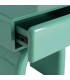 Mesita noche moderna lacada verde brillo 1 cajón diseño chic 3