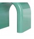 Mesita noche moderna lacada verde brillo 1 cajón diseño chic 4