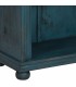 Estantería de madera maciza de mango tallada color azul étnico 5