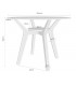 Mesa de comedor redonda pequeña de haya y cristal estilo nórdico 5