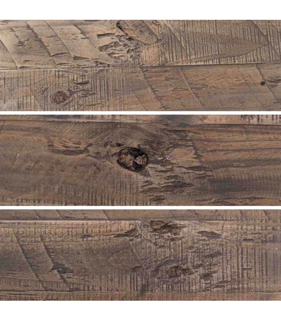 Aparador de madera maciza de pino con acabado rústico natural 4