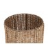 Lámpara de pie de madera con acabado natural estilo boho 2