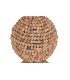 Lámpara de pie de madera con acabado natural estilo boho 4